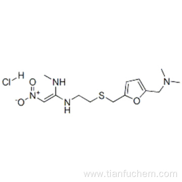 1,1-Ethenediamine,N'-[2-[[[5-[(dimethylamino)methyl]-2-furanyl]methyl]thio]ethyl]-N-methyl-2-nitro-,hydrochloride CAS 66357-59-3